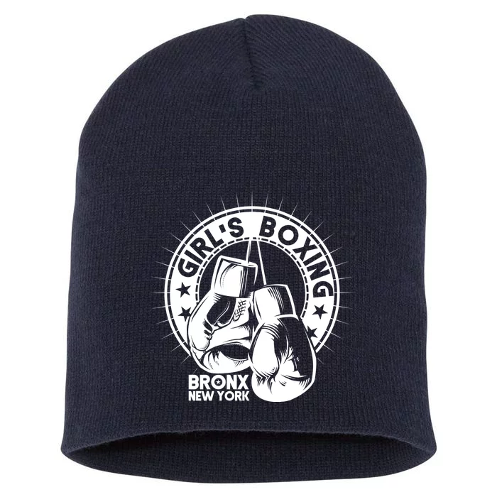 Girl's Boxing Bronx New York Short Acrylic Beanie