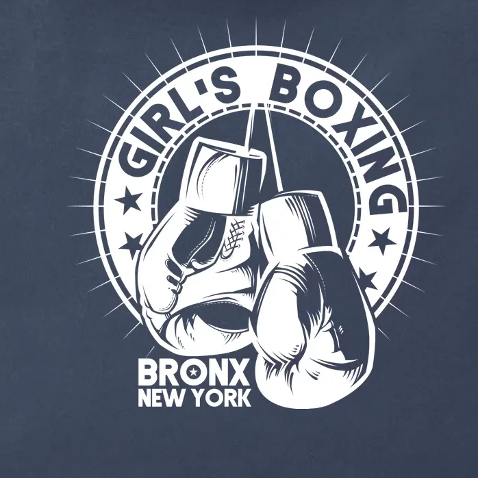 Girl's Boxing Bronx New York Zip Tote Bag