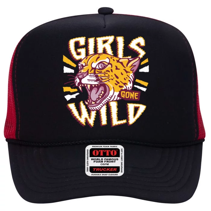 Girls Gone Wild Cheetah High Crown Mesh Trucker Hat