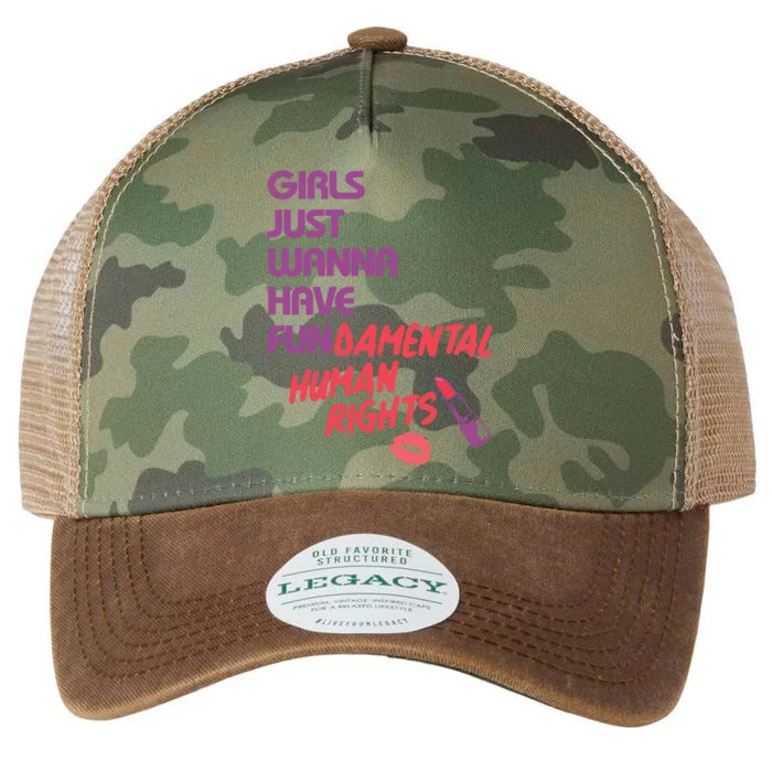 Girls Just Wanna Have Fun-damental Human Rights Legacy Tie Dye Trucker Hat