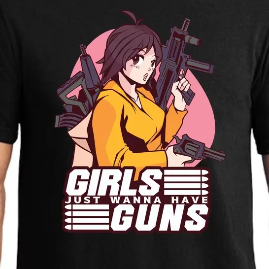 Girls Just Wanna Have Guns Anime Pajama Set