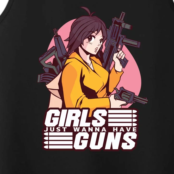 Girls Just Wanna Have Guns Anime Performance Tank