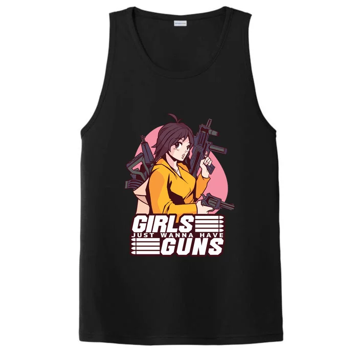 Girls Just Wanna Have Guns Anime Performance Tank