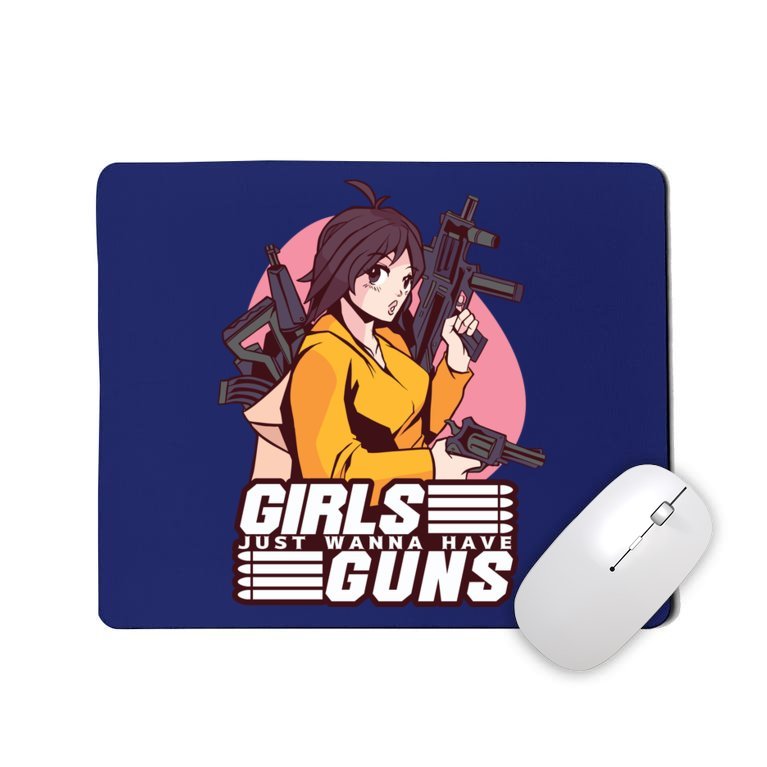 Girls Just Wanna Have Guns Anime Mousepad