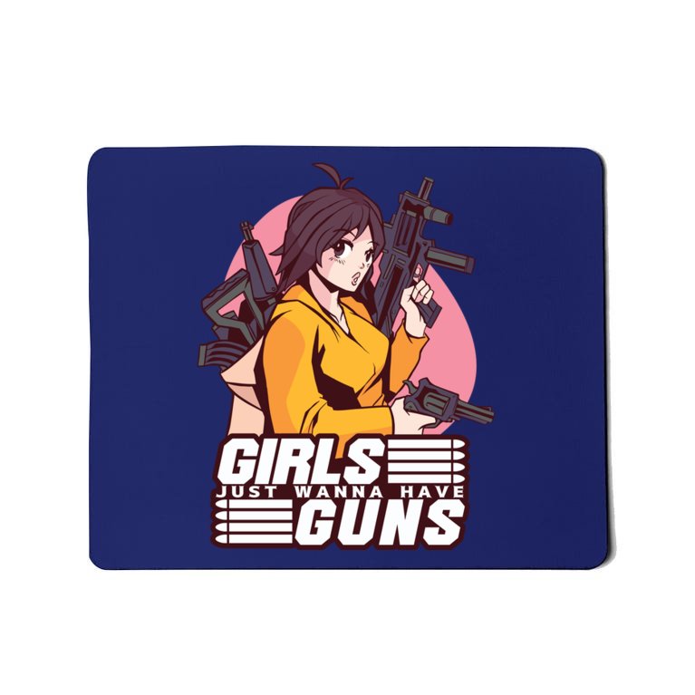 Girls Just Wanna Have Guns Anime Mousepad