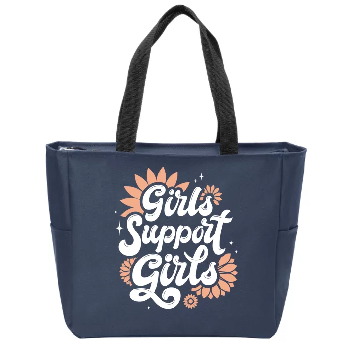 Girls Support Girls Zip Tote Bag