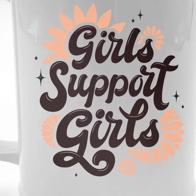 Girls Support Girls Front & Back Beer Stein