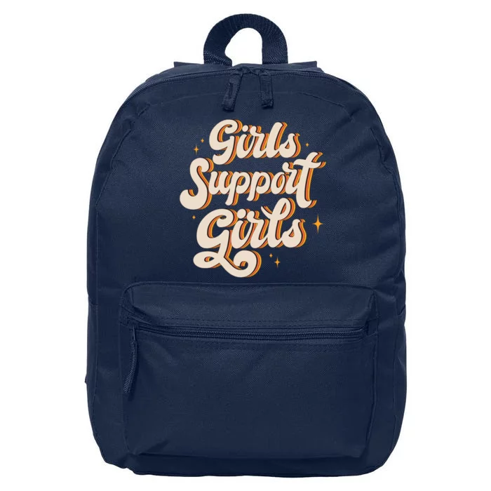 Girls Support Girls Vintage 16 in Basic Backpack