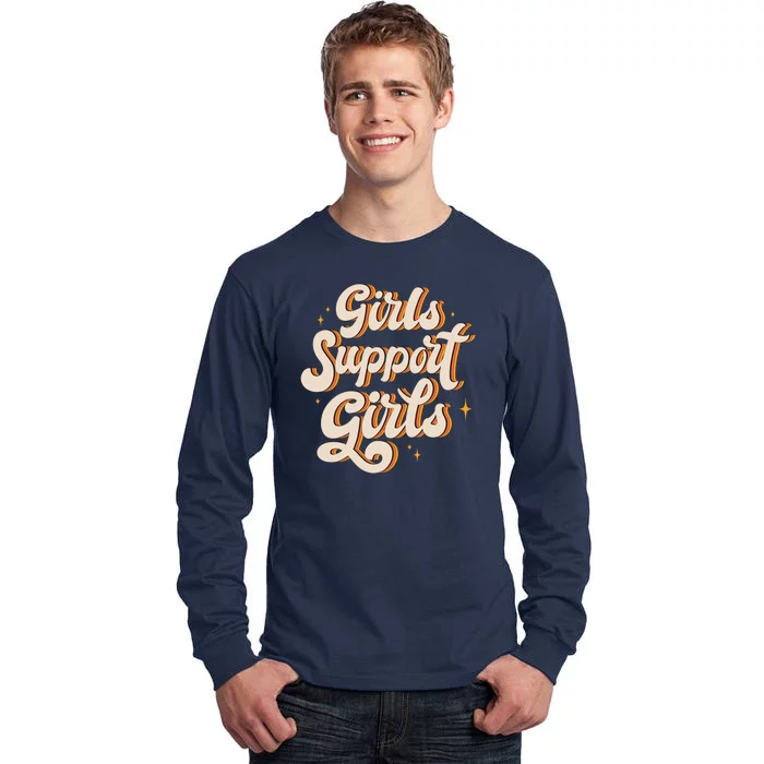 Girls Support Girls Vintage Tall Long Sleeve T-Shirt