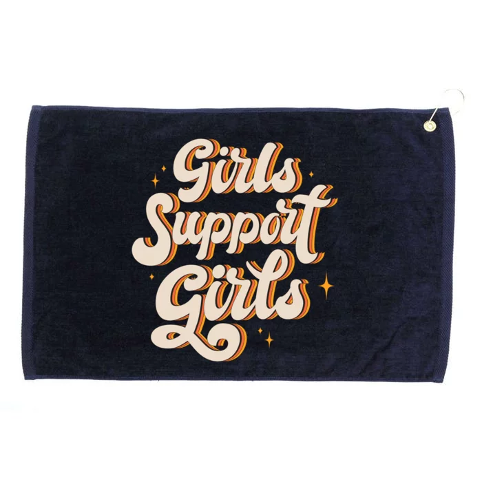 Girls Support Girls Vintage Grommeted Golf Towel