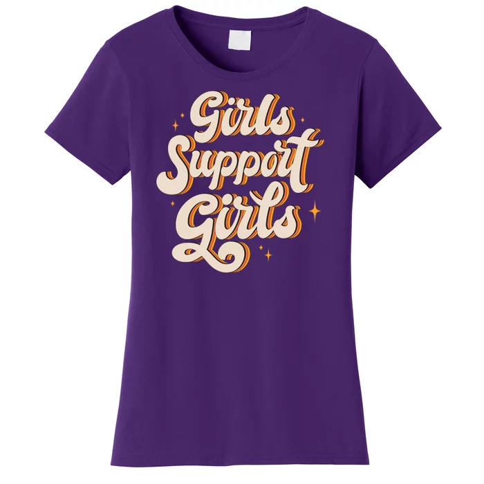 Girls Support Girls Vintage Women's T-Shirt