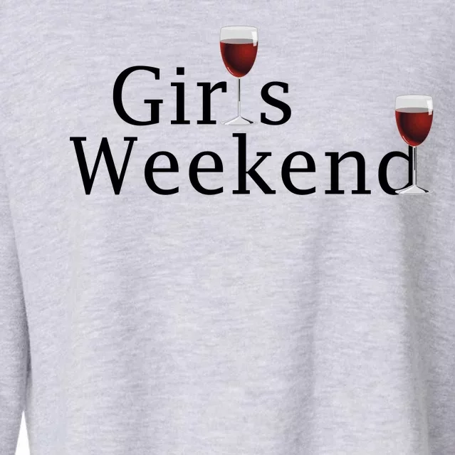 Girls Weekend Cropped Pullover Crew