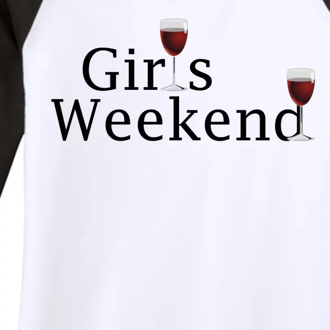 Girls Weekend Women's Tri-Blend 3/4-Sleeve Raglan Shirt