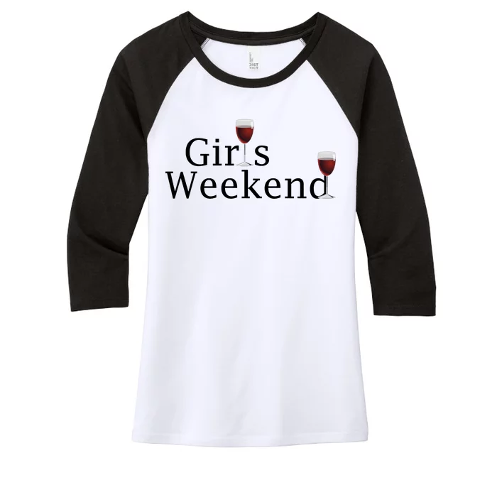 Girls Weekend Women's Tri-Blend 3/4-Sleeve Raglan Shirt