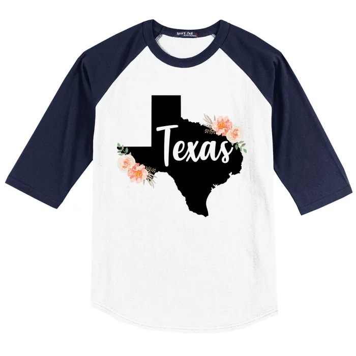 Girly Texas Baseball Sleeve Shirt