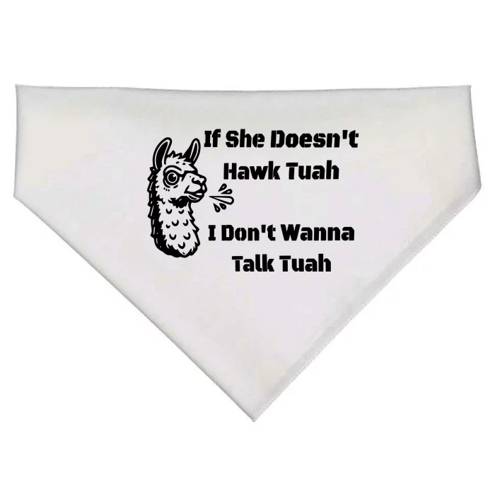 Grains If She Dont Hawk Tuah I Dont Wanna Hawk Tuah USA-Made Doggie Bandana