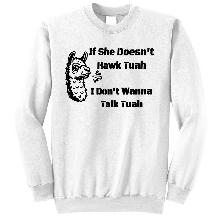 Grains If She Dont Hawk Tuah I Dont Wanna Hawk Tuah Sweatshirt