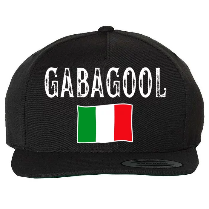 Gabagool Italian Slang Italian Saying Wool Snapback Cap