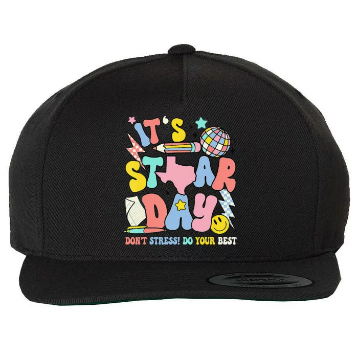 Groovy ItS Staar Day DonT Stress Do Your Best Test Day Wool Snapback Cap