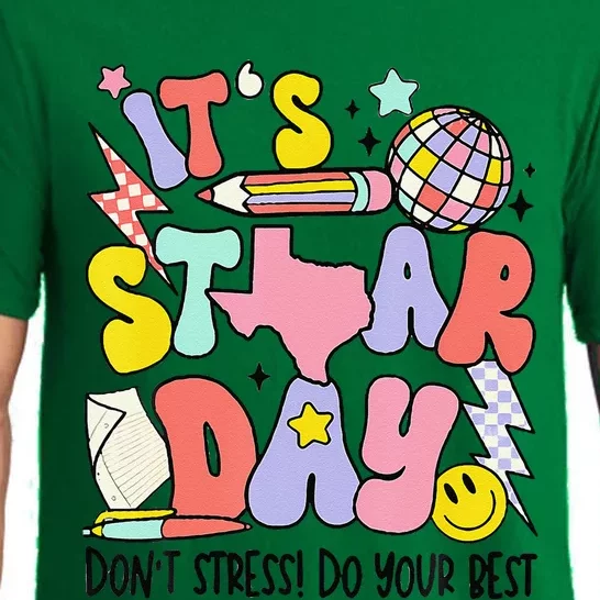 Groovy ItS Staar Day DonT Stress Do Your Best Test Day Pajama Set