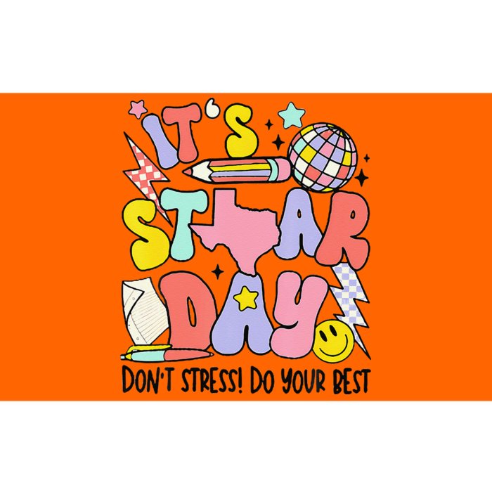 Groovy ItS Staar Day DonT Stress Do Your Best Test Day Bumper Sticker