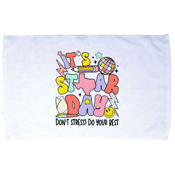 Groovy ItS Staar Day DonT Stress Do Your Best Test Day Microfiber Hand Towel