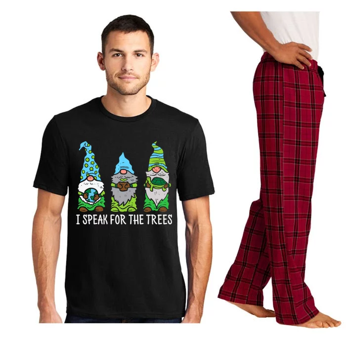 Gnomes I Speak For Trees Earth Day Save Earth Gift Pajama Set