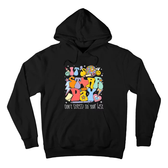 Groovy ItS Staar Day DonT Stress Do Your Best Test Day Hoodie