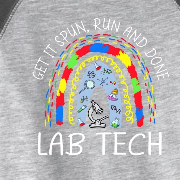 Get It Spun Run And Done Rainbow Laboratory Tech 2024 Toddler Fine Jersey T-Shirt