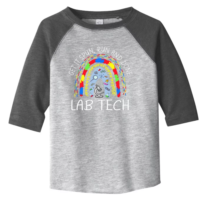 Get It Spun Run And Done Rainbow Laboratory Tech 2024 Toddler Fine Jersey T-Shirt