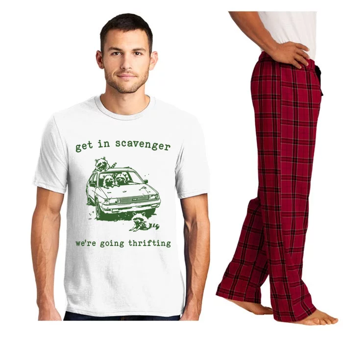 Get In Scavanger We Are Going Thrifting Retro Pajama Set