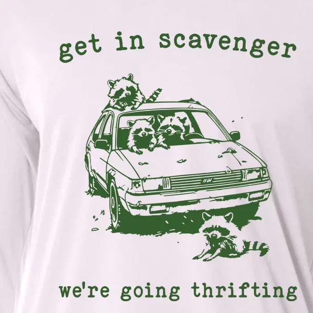 Get In Scavanger We Are Going Thrifting Retro Cooling Performance Long Sleeve Crew