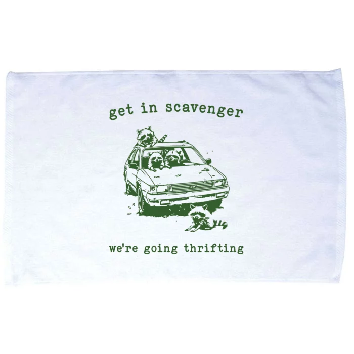 Get In Scavanger We Are Going Thrifting Retro Microfiber Hand Towel