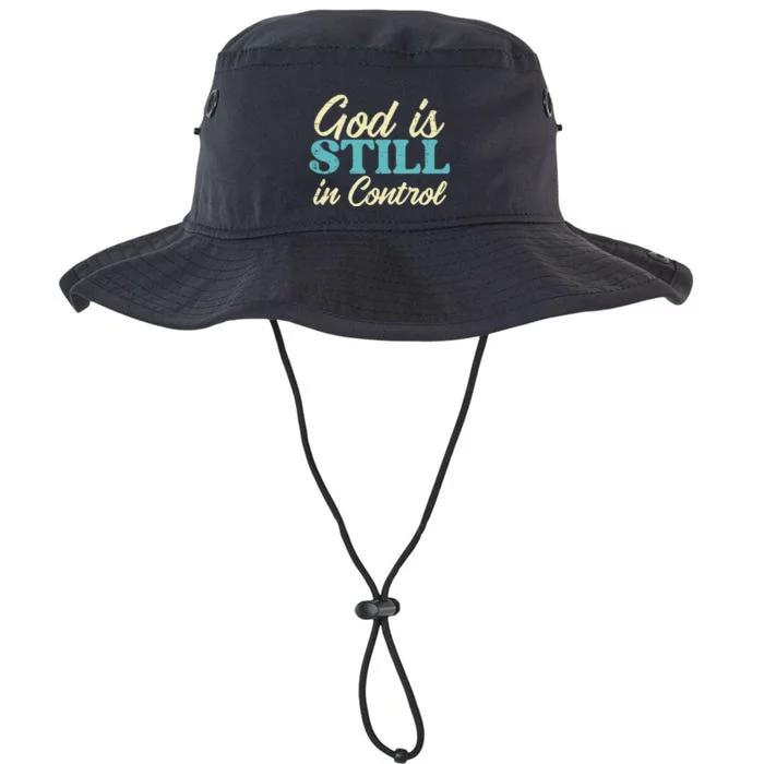 God Is Still In Control Jesus Faith Christian Legacy Cool Fit Booney Bucket Hat