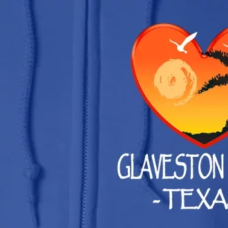 Galveston Island Texas Beach Vacation Getaway Souvenir Gift Full Zip Hoodie