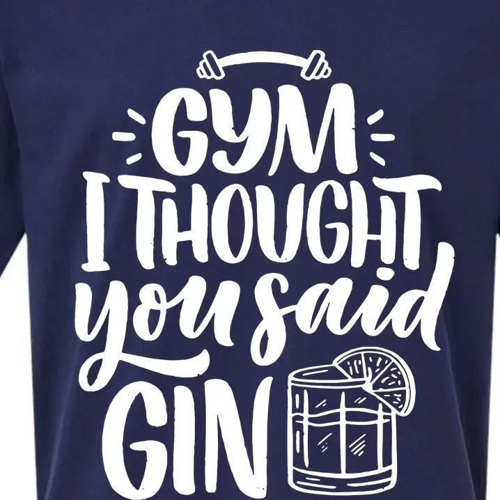 Gym I Thought You Said Gin Sueded Cloud Jersey T-Shirt