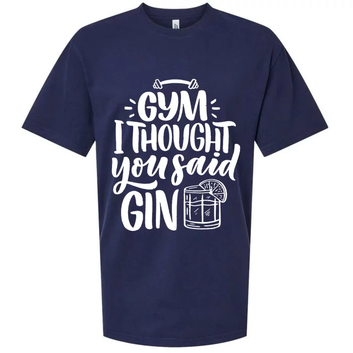 Gym I Thought You Said Gin Sueded Cloud Jersey T-Shirt