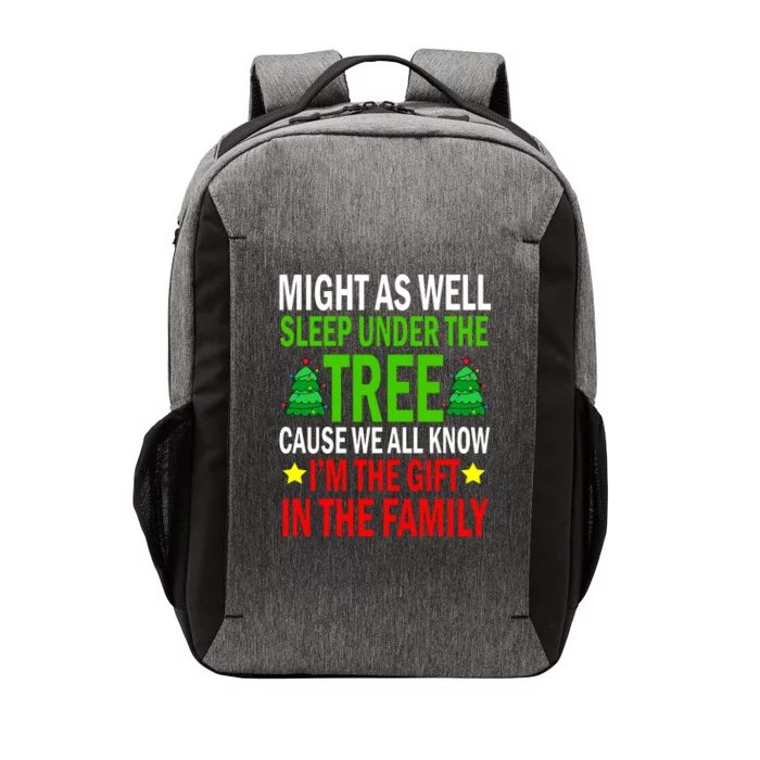 Gift In The Family Funny Christmas Holiday Vector Backpack