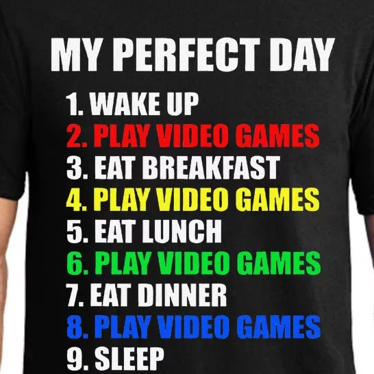 Gift Idea The Perfect Gaming Day Suprise For Gamers Pajama Set