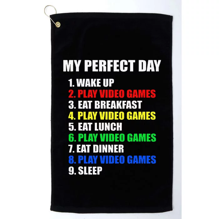 Gift Idea The Perfect Gaming Day Suprise For Gamers Platinum Collection Golf Towel