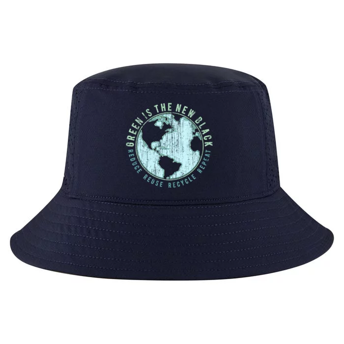 Green Is The New Black Reduce Reuse Recycle Repeat Gift Cool Comfort Performance Bucket Hat