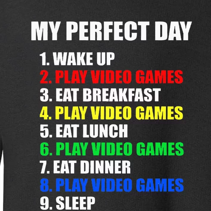 GIFT IDEA The Perfect Gaming Day Suprise for Gamers Toddler Sweatshirt