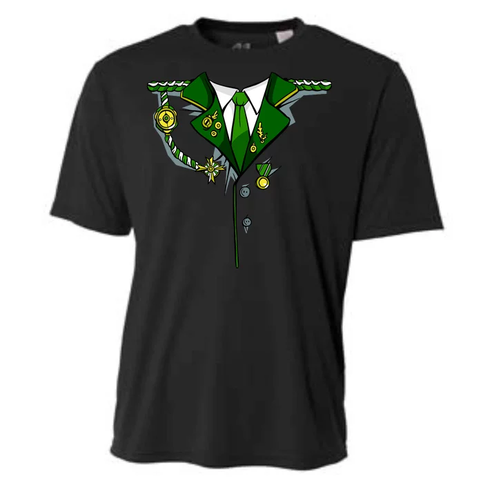 Green Irish Tux St. Patrick's Day Costume Cooling Performance Crew T-Shirt