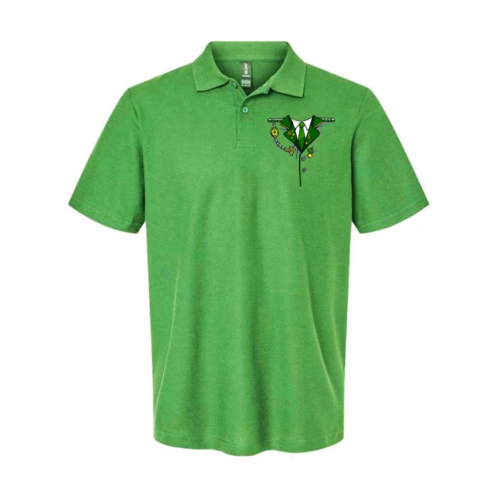 Green Irish Tux St. Patrick's Day Costume Softstyle Adult Sport Polo