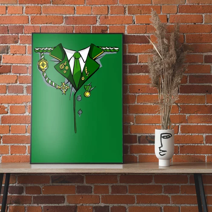 Green Irish Tux St. Patrick's Day Costume Poster