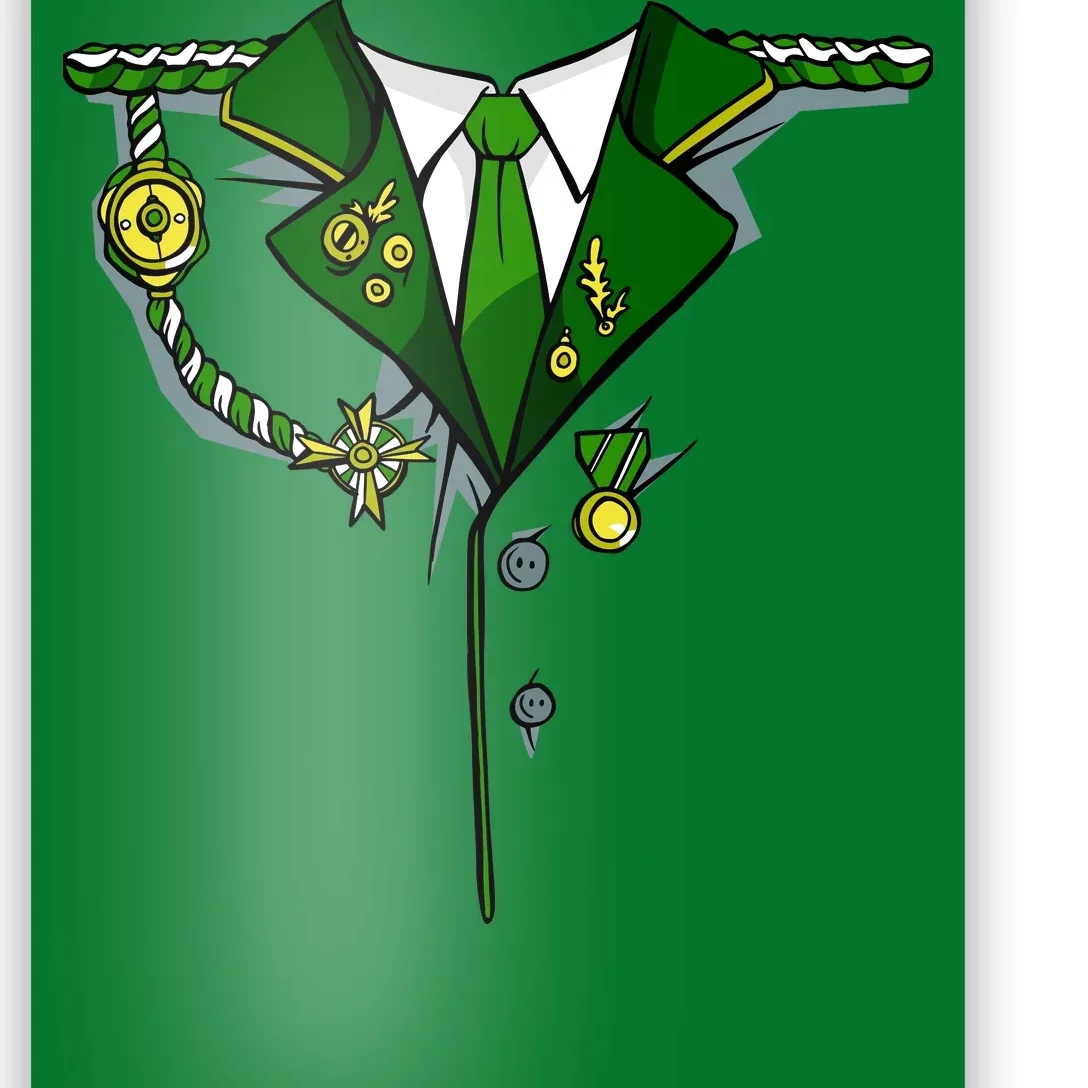 Green Irish Tux St. Patrick's Day Costume Poster