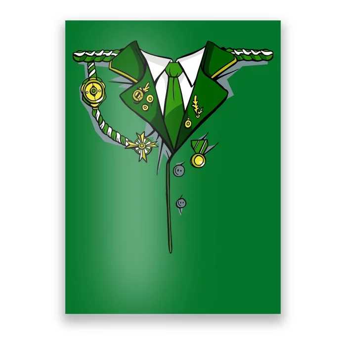 Green Irish Tux St. Patrick's Day Costume Poster