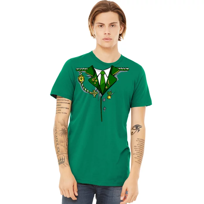 Green Irish Tux St. Patrick's Day Costume Premium T-Shirt