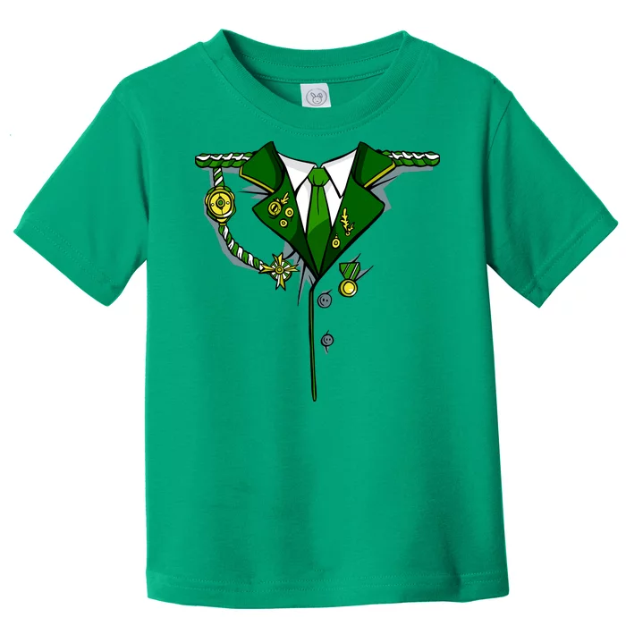 Green Irish Tux St. Patrick's Day Costume Toddler T-Shirt