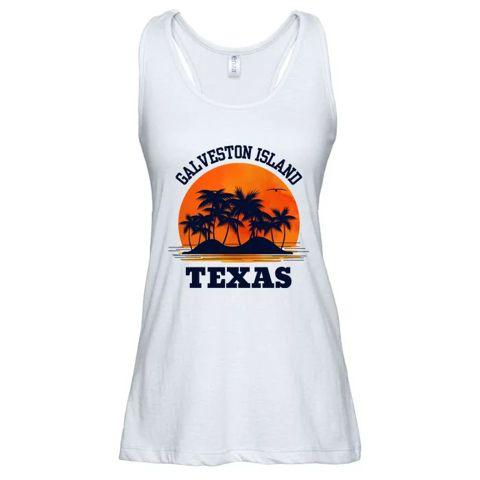 Galveston Island Texas Ladies Essential Flowy Tank